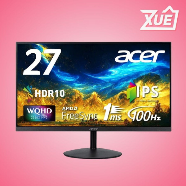 MÀN HÌNH ACER SA272U E (27 INCH/QHD/IPS/100HZ/4MS/ĐEN)