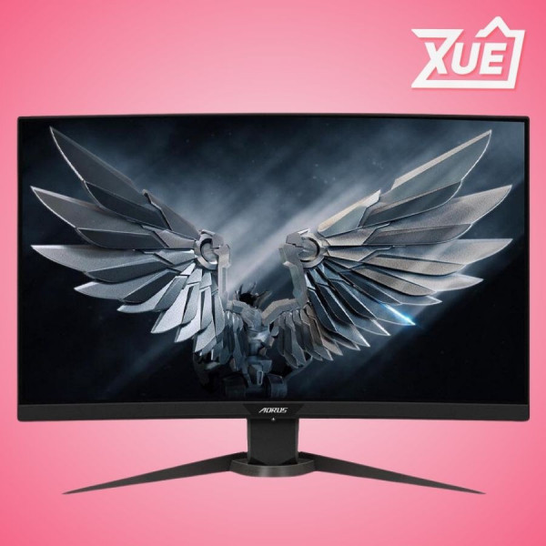 MÀN HÌNH GAMING GIGABYTE AORUS CV27F (27 INCH/FHD/VA/165HZ/1MS/350CD/M²/DP+HDMI/MÀN HÌNH CONG)