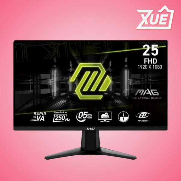 MÀN HÌNH MSI MAG 255XFV (24.5 INCH/FHD/RAPID VA/250HZ/0.5MS)