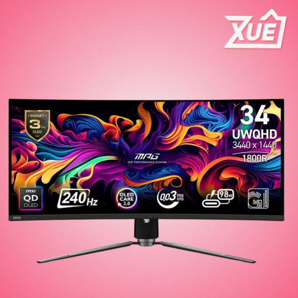 MÀN HÌNH MSI MPG 341CQPX QD-OLED (34 INCH/UWQHD/OLED/240HZ/0.03MS/CONG)