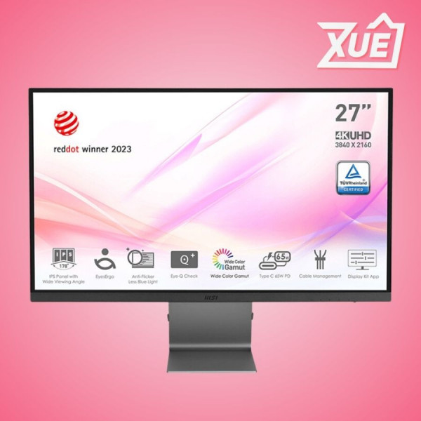 MÀN HÌNH MSI MODERN MD271UL (27 INCH/UHD/IPS/60HZ/1MS/USB-C 65W)