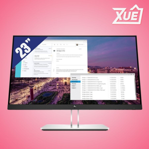 MÀN HÌNH HP E23 G4 (23 INCH/FHD/IPS/60HZ/5MS/250 NITS/HDMI+DP+DSUB+USB)