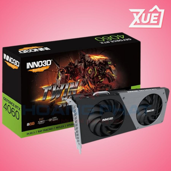 CARD MÀN HÌNH INNO3D RTX 4060 TWIN X2-8GB