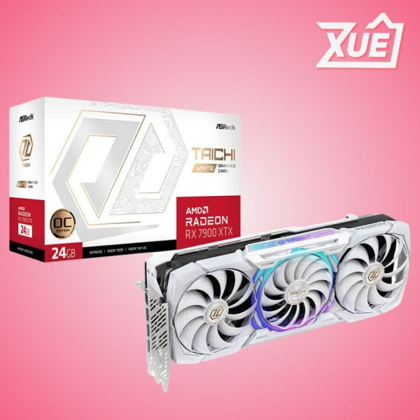 CARD MÀN HÌNH ASROCK RX 7900 XTX TAICHI WHITE 24GB OC 