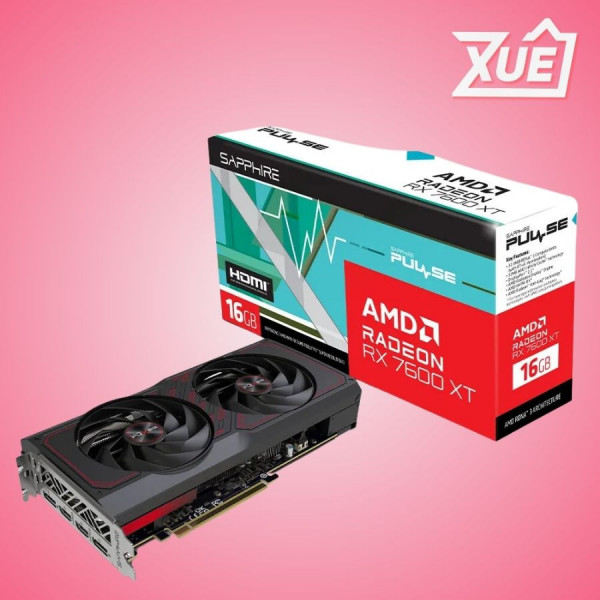 CARD MÀN HÌNH SAPPHIRE PULSE RX 7600 XT GAMING OC 16GB