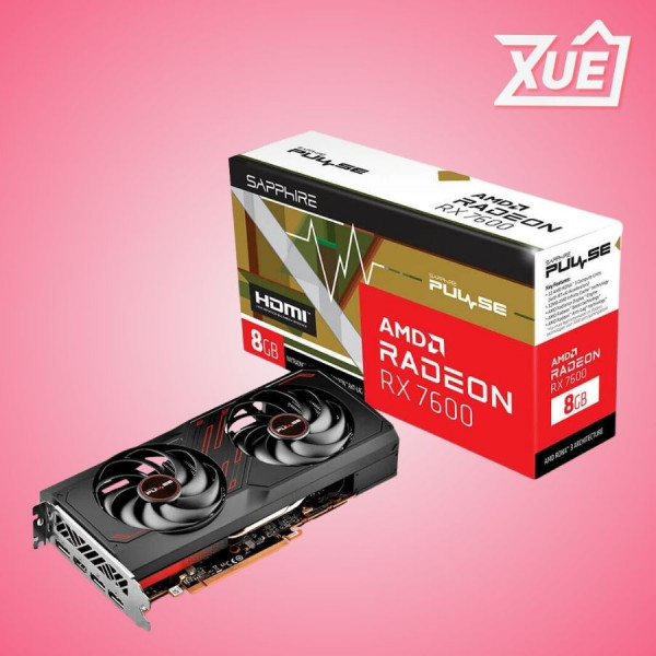 CARD MÀN HÌNH SAPPHIRE PULSE RX 7600 GAMING OC 8GB