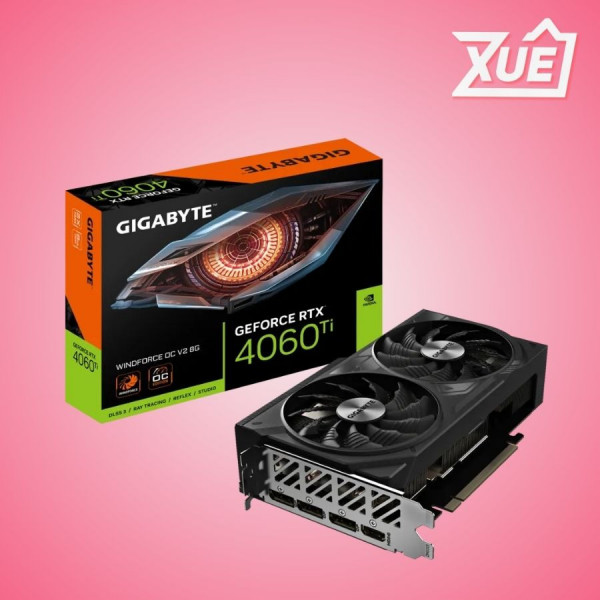 CARD MÀN HÌNH GIGABYTE RTX 4060 TI WINDFORCE V2 OC 8GB