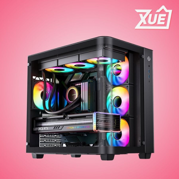 VỎ CASE JONSBO TK-3 BLACK (ATX/MID TOWER/MÀU ĐEN/KÍNH CONG)