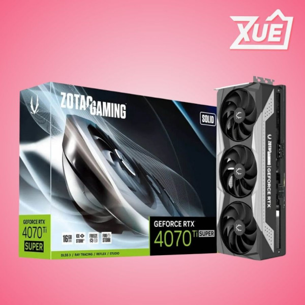 CARD MÀN HÌNH ZOTAC GEFORCE RTX 4070 TI SUPER SOLID 16G GDDR6X