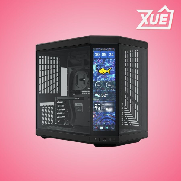 VỎ CASE HYTE Y70 TOUCH INFINITE - PITCH BLACK (ATX/MID TOWER/MÀU ĐEN)