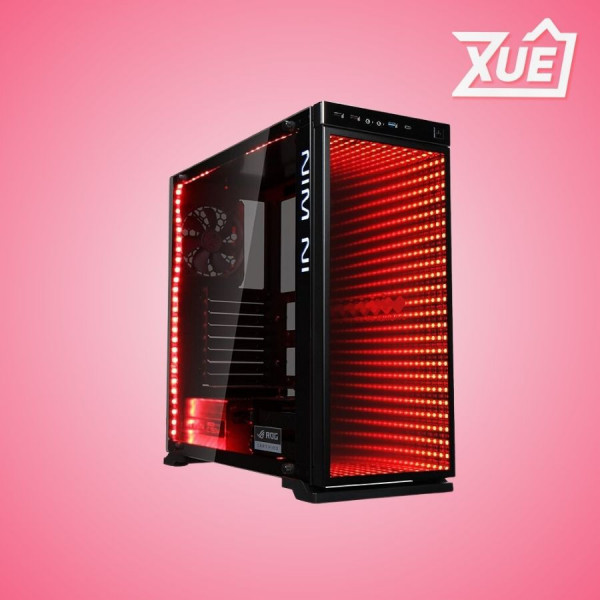 VỎ CASE IN-WIN 805 INFINITY RGB LED- ALUMINIUM, TEMPERED GLASS MID-TOWER  ĐEN