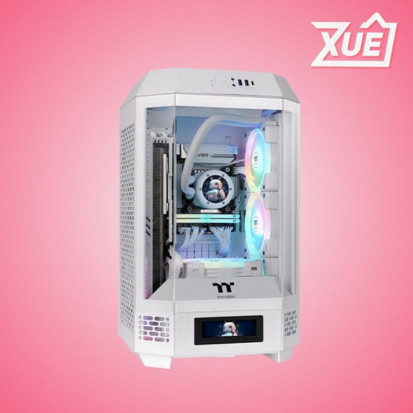 VỎ CASE THERMALTAKE TOWER 250 SNOW (ITX/MINI TOWER/2 FAN)