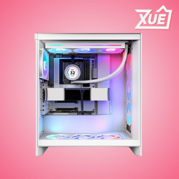 VỎ MÁY TÍNH NZXT H7 2024 FLOW RGB WHITE (ATX/MID TOWER/3 FAN ARGB)