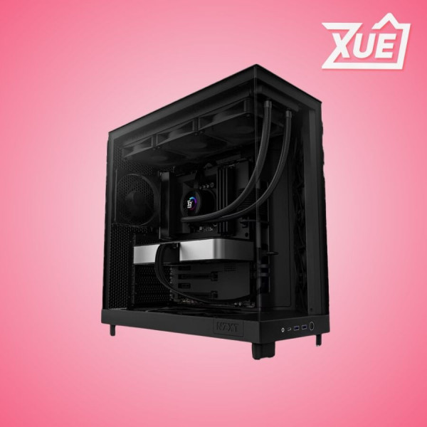 VỎ MÁY TÍNH NZXT H6 FLOW RGB ALL BLACK (ATX/MID TOWER/MÀU ĐEN)