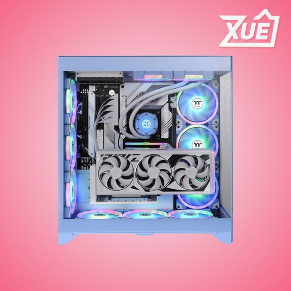 VỎ CASE THERMALTAKE CTE E600 MX HYDRANGEA BLUE (EATX/FULL TOWER/MÃ U XANH)