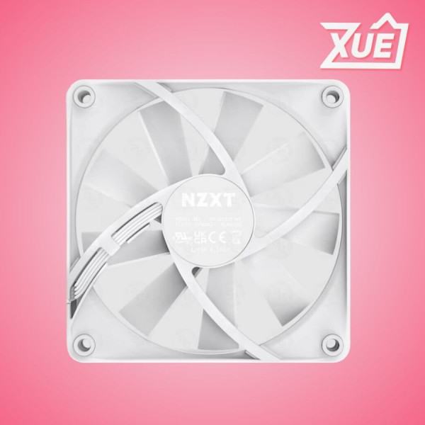 FAN CASE TẢN NHIỆT NZXT F120Q - 120MM QUIET AIRFLOW FANS SINGLE WHITE