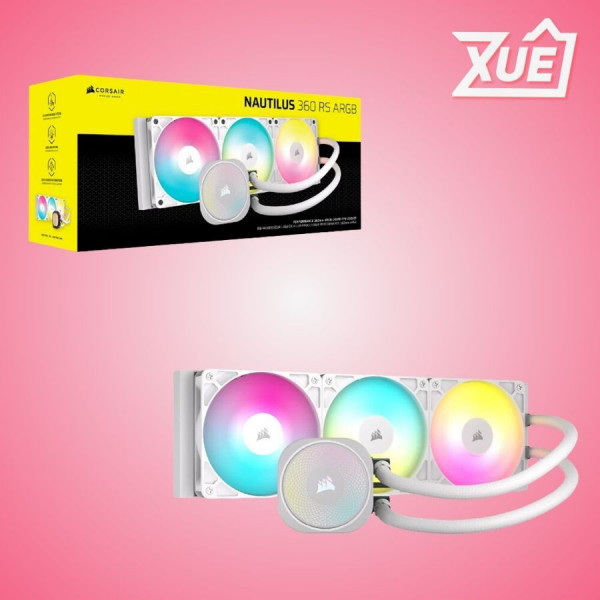 TẢN NHIỆT NƯỚC CORSAIR NAUTILUS 360 ARGB - WHITE