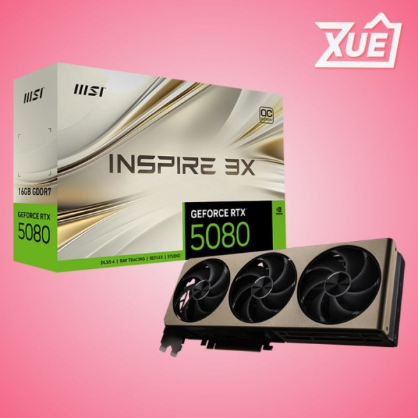 CARD MÀN HÌNH MSI RTX RTX 5080 16G INSPIRE 3X OC