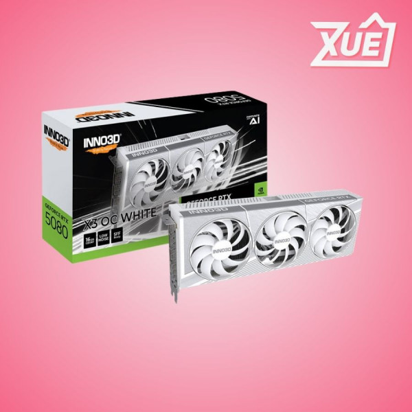 CARD MÀN HÌNH INNO3D RTX 5080 X3 OC WHITE