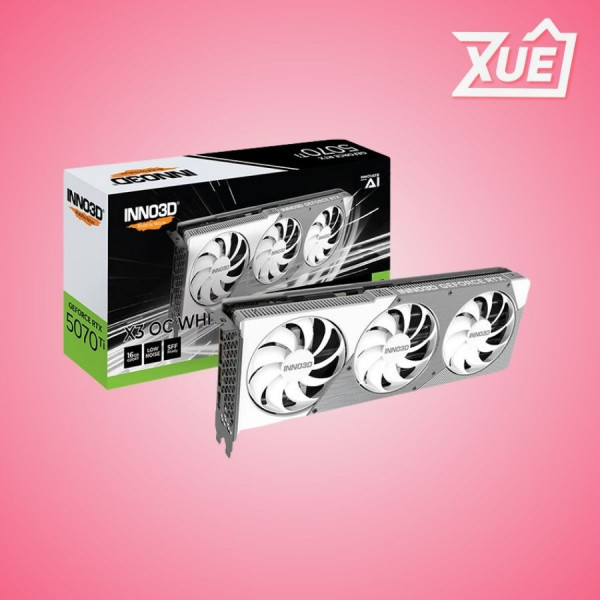 CARD MÀN HÌNH INNO3D RTX 5070 TI X3 OC WHITE