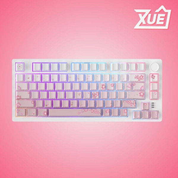 BÀN PHÍM CƠ GAMING DAREU EK75 PRO SAKURA PINK_DREAM SWITCH