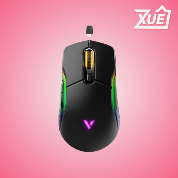 CHUỘT GAMING KHÔNG DÂY RAPOO VT200 WIRELESS MÀU ĐEN LED RGB