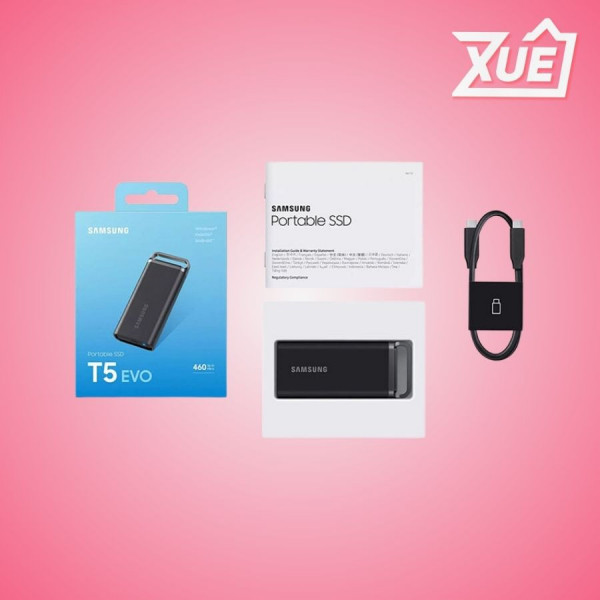 Ổ CỨNG DI ĐỘNG SSD SAMSUNG PORTABLE 4TB T5 EVO USB 3.2 GEN 1 MÀU ĐEN (MU-PH40S/WW)