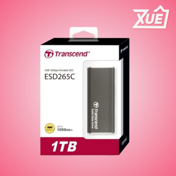 Ổ CỨNG DI ĐỘNG TRANSCEND ESD265C PORTABLE SSD 1TB TYPE C, VỎ KIM LOẠI (TS1TESD265C)