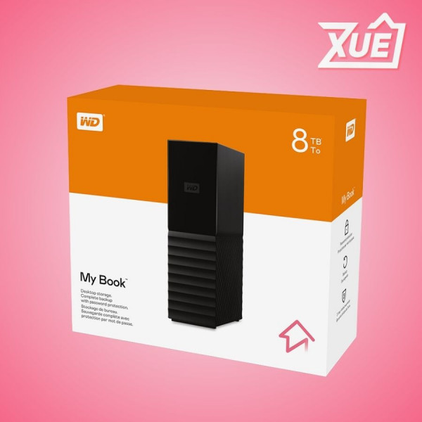 Ổ CỨNG DI ĐỘNG WD MY BOOK 8TB 3.5 INCH USB 3.0 - WDBBGB0080HBKSESN