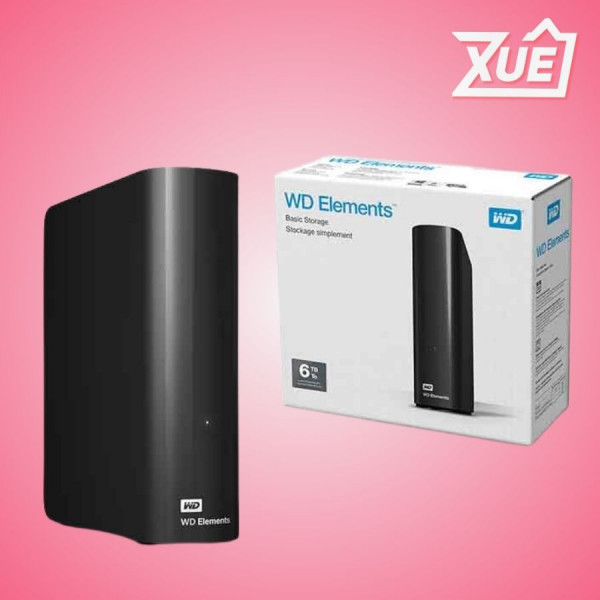 Ổ CỨNG DI ĐỘNG WD ELEMENT 6TB 3.5 INCH USB 3.0 (ĐỂ BÀN) (WDBBKG0060HBK-SESN)