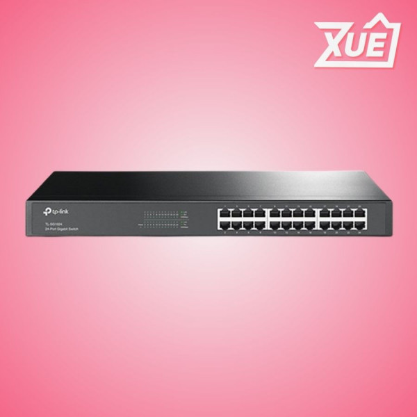 SWITCH TP-LINK TL-SG1024 (24 CỔNG RJ45 10/100/1000MBPS, VỎ KIM LOẠI, GẮN TỦ RACK 19 INCH)