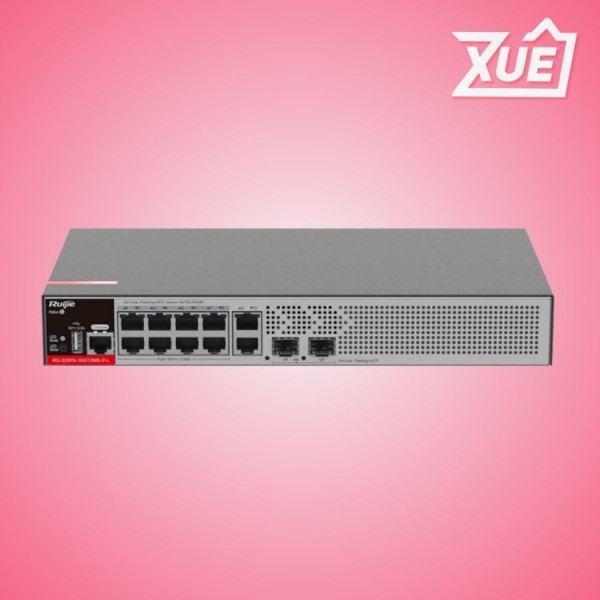 SWITCH RUIJIE  RG-S2915-10GT2MS-P-L (LAYER 2 SMART MANAGED 10 CỔNG 10/100/1000 BASE-T POE)