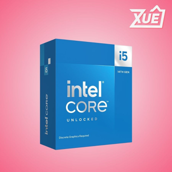 BỘ VI XỬ LÝ INTEL CORE I5 14600KF (INTEL LGA1700 - 14 CORE - 20 THREAD - BASE 3.5GHZ - TURBO 5.3GHZ - CACHE 24MB - NO IGPU)