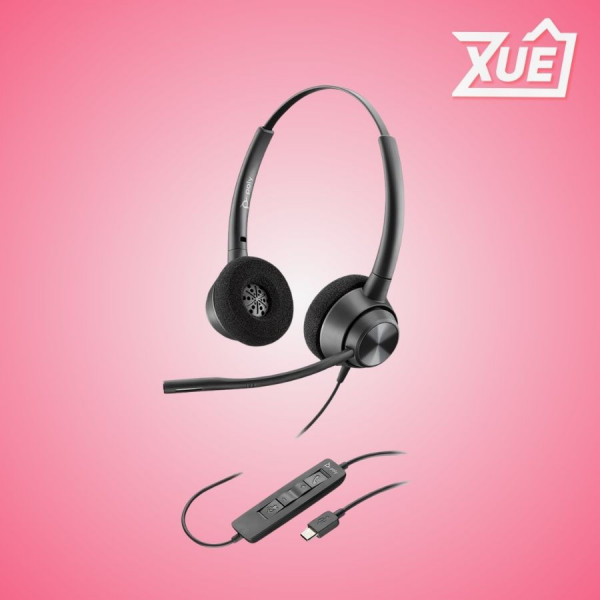 TAI NGHE CÓ DÂY POLY EP 320 STEREO USB-C HS TAA