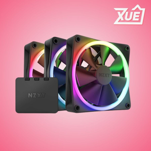 FAN CASE TẢN NHIỆT NZXT F120RGB DUO BLACK (TRIPLE)