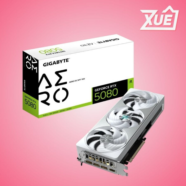 CARD MÀN HÌNH GIGABYTE AORUS RTX 5080 AERO OC SFF 16G GDDR7 (GV-N5080AERO OC-16GD)