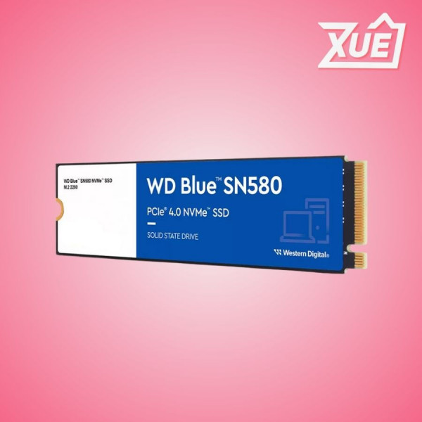 Ổ CỨNG SSD WD SN580 BLUE 500GB M.2 2280 PCIE NVME 4X4 (ĐỌC 4000MB/S - GHI 3600MB/S) - (WDS500G3B0E)