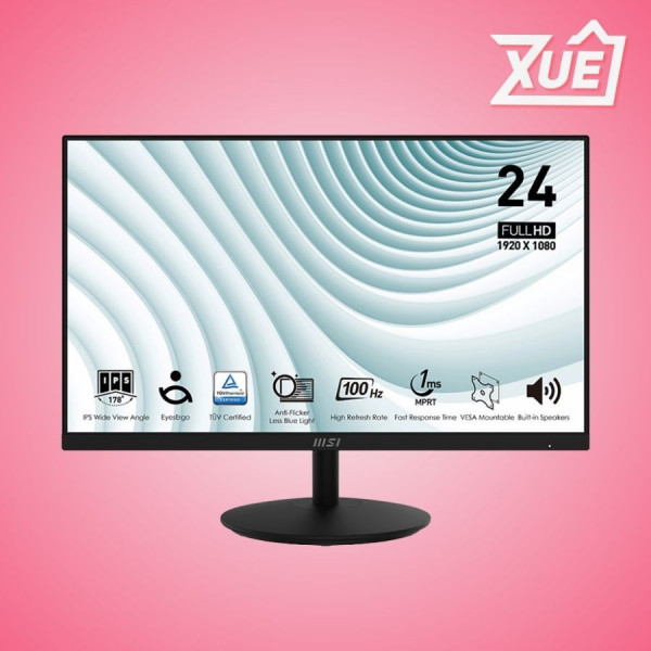 MÀN HÌNH MSI MP242A E2 (23.8 INCH/FHD/IPS/120HZ/1MS/LOA)