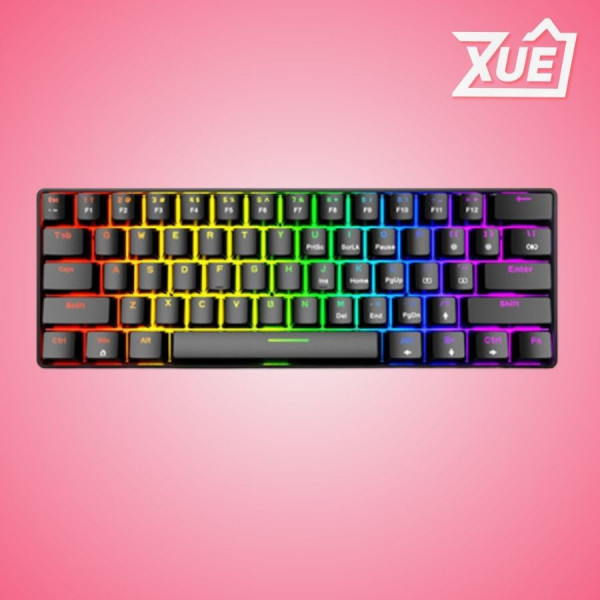 BÀN PHÍM CƠ EDRA EK361W V3 RGB ĐEN RED SWITCH (USB/BLUETOOTH/2.4G)