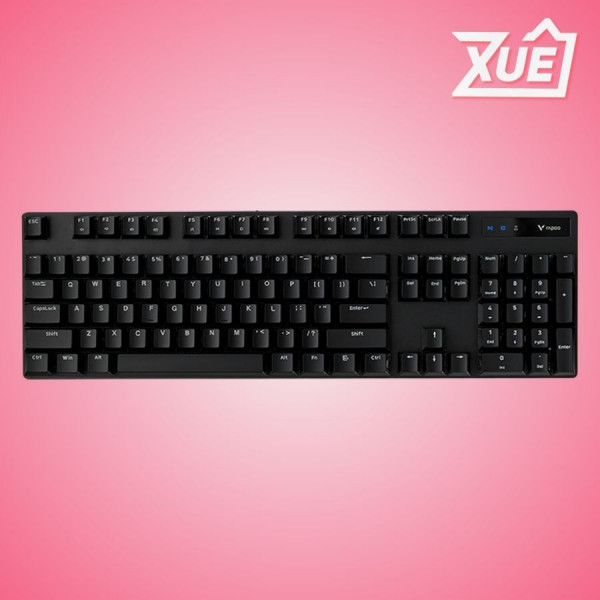 BÀN PHÍM CƠ GAMING CÓ DÂY RAPOO V500 PRO V2 BLACK (BLUE SWITCH)