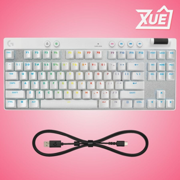 BÀN PHÍM HE LOGITECH PRO X TKL RAPID (MÀU TRẮNG)