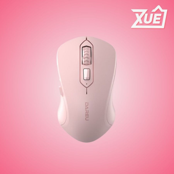 CHUỘT KHÔNG DÂY DAREU LM115G HỒNG (USB)