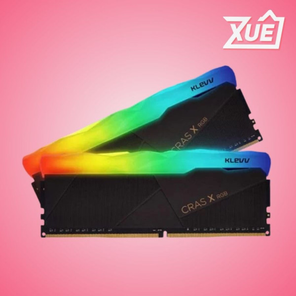 BỘ NHỚ TRONG KLEVV CRAS X RGB (KD48GU880-36A180Z) 16GB (2X8GB) DDR4 3600MHZ