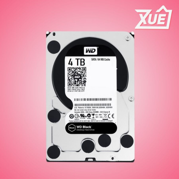 Ổ CỨNG HDD WD 4TB BLACK 3.5 INCH, 7200RPM, SATA, 256MB CACHE (WD4006FZBX)