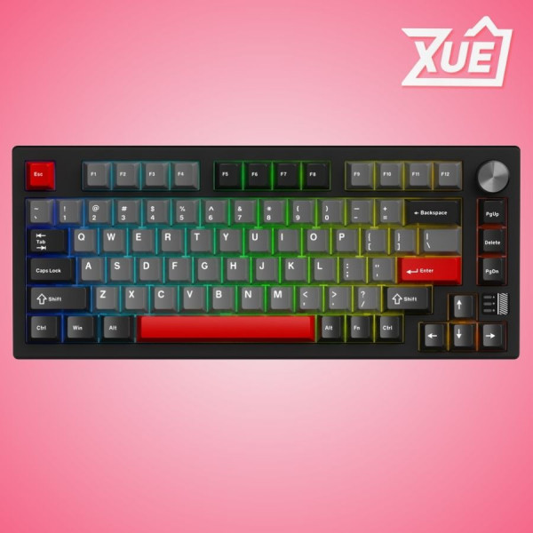 BÀN PHÍM CƠ GAMING DAREU EK75 PRO AL BLACK RED_CLOUD SWITCH