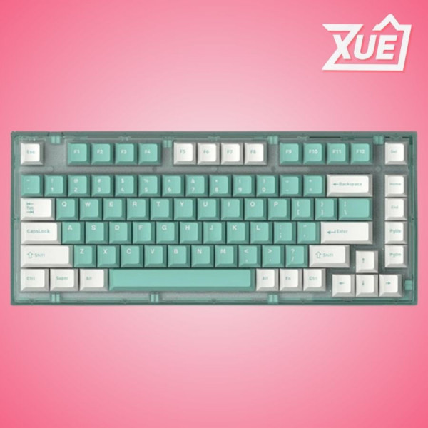 BÀN PHÍM CƠ KHÔNG DÂY FL-ESPORT Q75 AZURE GREEN 3 MODE JELLYFISH SW (KAILH BOX)