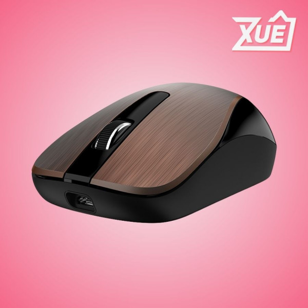 CHUỘT KHÔNG DÂY GENIUS ECO-8015 NÂU (PIN SẠC VỎ KIM LOẠI/WIRELESS 2.4GHZ/BLUEEYE)