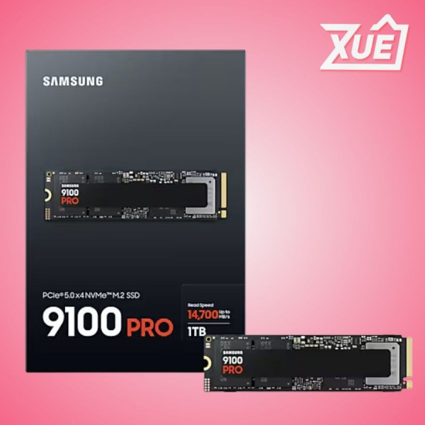 Ổ CỨNG SSD SAMSUNG 9100 PRO 1TB – M.2 2280 PCIE GEN5 X4 ( ĐỌC 14,700MB/S - GHI 13,000MB/S) - (MZ-VAP1T0BW)