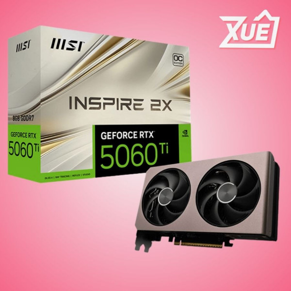 CARD MÀN HÌNH MSI RTX 5060 TI 8G INSPIRE 2X OC