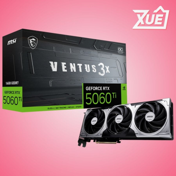 CARD MÀN HÌNH MSI RTX 5060 TI 16G VENTUS 3X OC